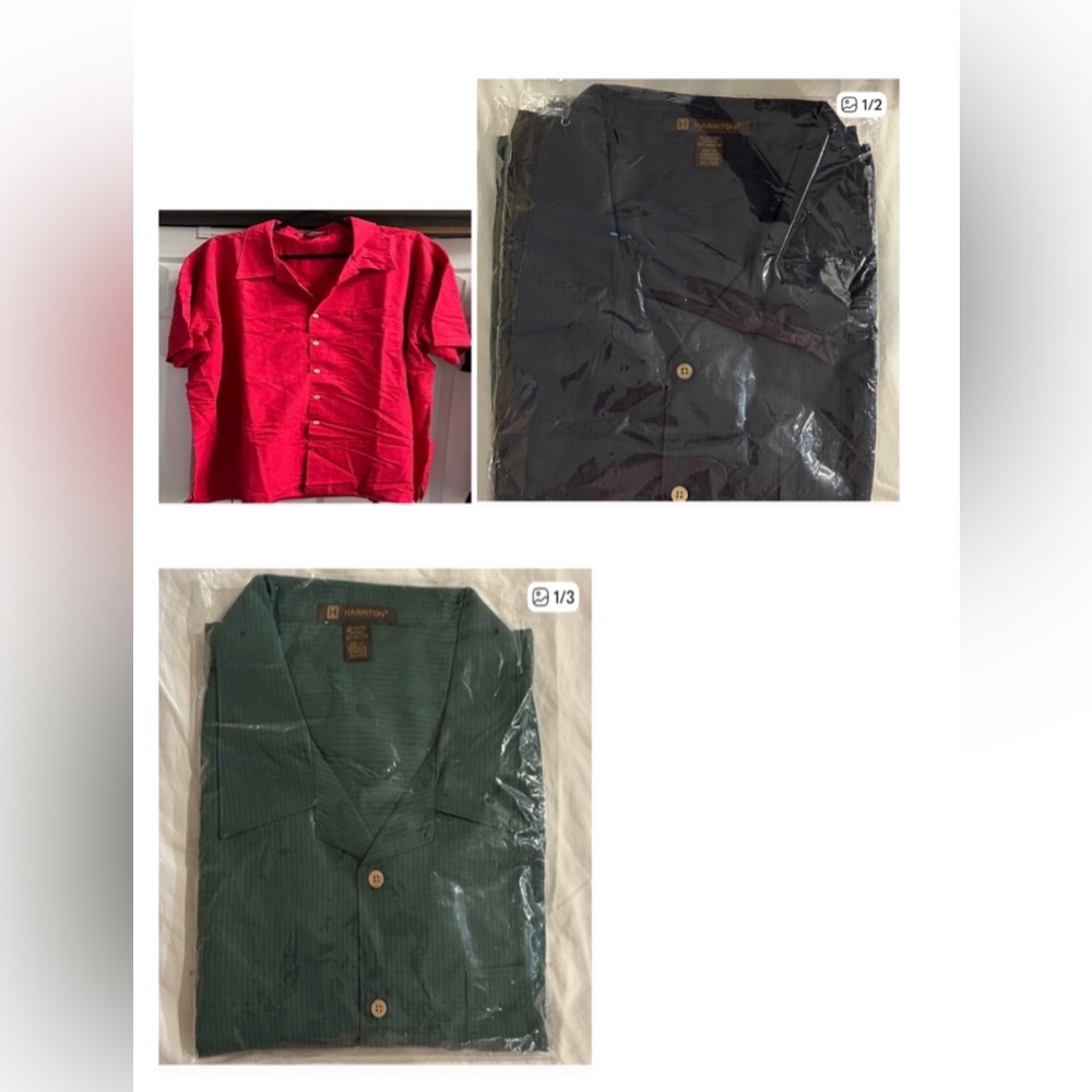 Red, Black, Green Button-Up Shirts and MORE!!